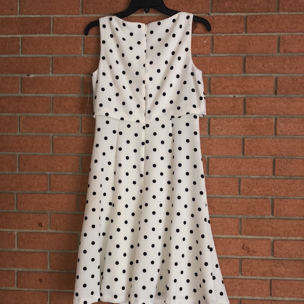🖤RALPH LAUREN🖤POLKA DOT SLEEVELESS DRESS🖤 - Picture 3 of 8